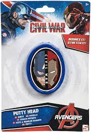 Marvel Captain America Civil War Putty Head RRP £1.49 CLEARANCE XL £1